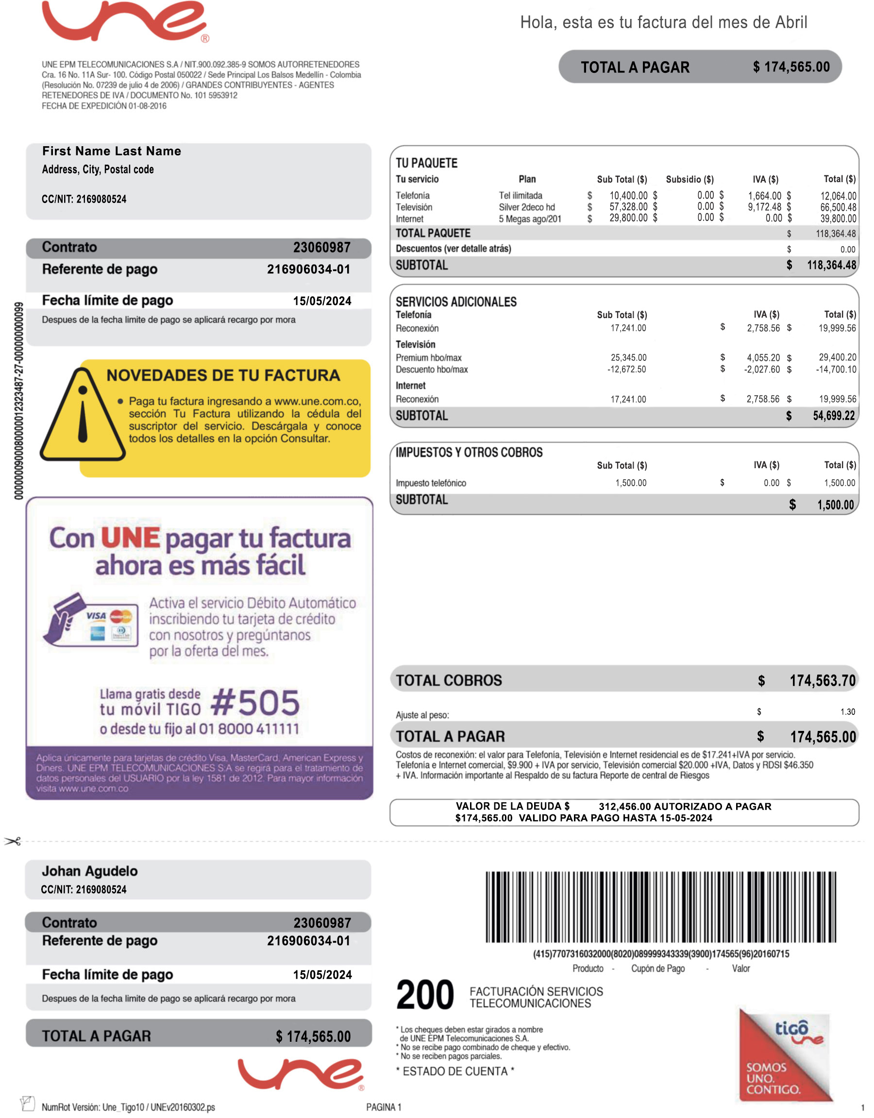  Minol USA business utility bill 